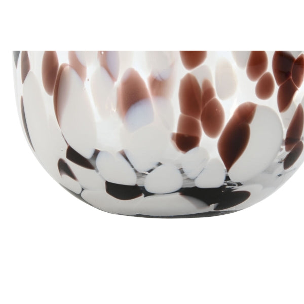 VASO BIANCO MARRONE CRISTALLO MODERNO